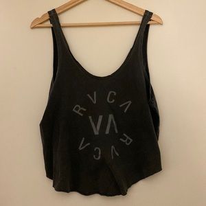 RVCA graphic logo tank size small